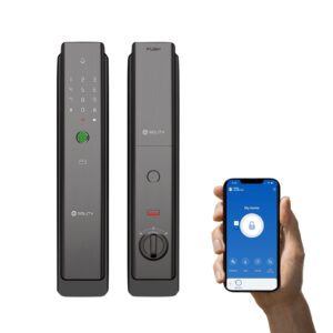 Premium Korean Made Solity smart door lock with Wi-Fi and fingerprint access in Dubai home