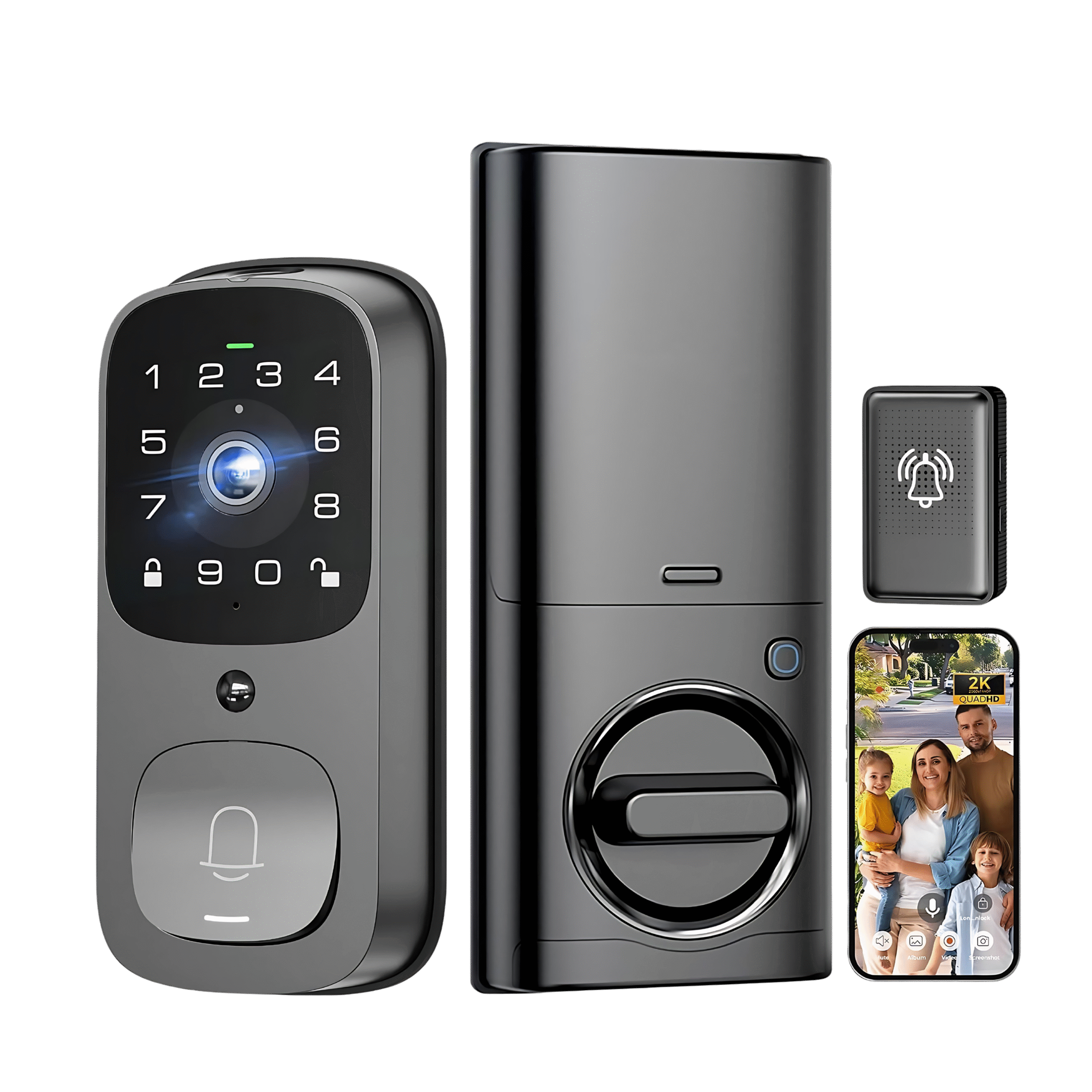 Altix smart door lock with fingerprint access in Dubai home