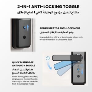 Altix R5 WiFi smart lock for home office rooms apartments condos condominimum in dubai, abu Dhabi, Sharjah and the UAE. KSA Saudi Arabia, jeddah, riyadh