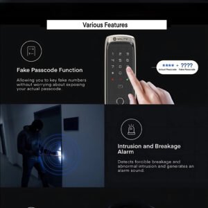 Premium Korean Made Solity smart door lock with Wi-Fi and fingerprint access in Dubai home