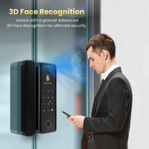 Altix GX Pro Glass Door Automated Lock Fingerprint, 3D Face Recognition, FaceID, Key