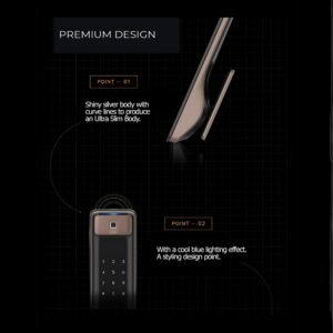 Premium Korean Made Solity smart door lock with Wi-Fi and fingerprint access in Dubai home