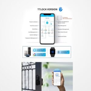 Solity smart door lock with Wi-Fi and fingerprint access in Dubai home, Made in Korea