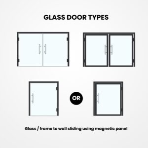 Altix GX Pro Glass Door Automated Lock Fingerprint, 3D Face Recognition, FaceID, Key