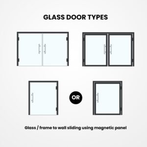 Altix GX Pro Glass Door Automated Lock Fingerprint, 3D Face Recognition, FaceID, Key