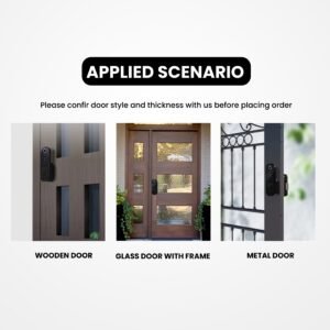 Solity smart door lock with Wi-Fi and fingerprint access in Dubai home, Made in Korea