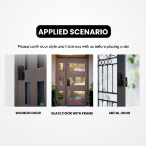 Solity smart door lock with Wi-Fi and fingerprint access in Dubai home, Made in Korea