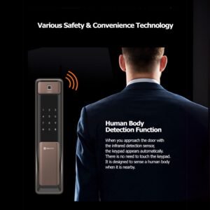 Premium Korean Made Solity smart door lock with Wi-Fi and fingerprint access in Dubai home