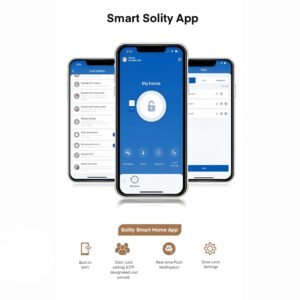 Premium Korean Made Solity smart door lock with Wi-Fi and fingerprint access in Dubai home