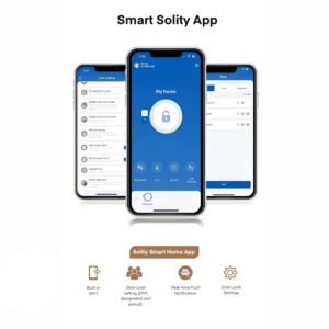 Premium Korean Made Solity smart door lock with Wi-Fi and fingerprint access in Dubai home