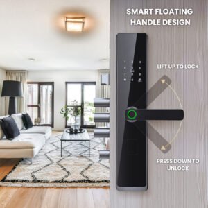 Altix smart door lock with fingerprint access in Dubai home Bluetooth smartphone access