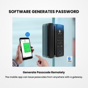 Altix GX Pro Glass Door Automated Lock Fingerprint, 3D Face Recognition, FaceID, Key