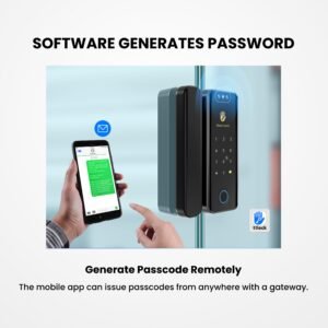Altix GX Pro Glass Door Automated Lock Fingerprint, 3D Face Recognition, FaceID, Key