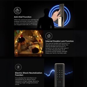 Premium Korean Made Solity smart door lock with Wi-Fi and fingerprint access in Dubai home