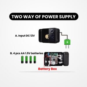 Solity smart door lock with Wi-Fi and fingerprint access in Dubai home, Made in Korea