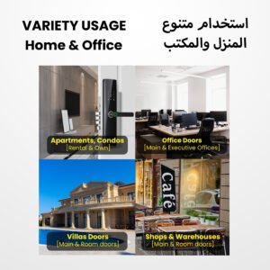 Altix smart door lock with fingerprint access in Dubai home Bluetooth smartphone access