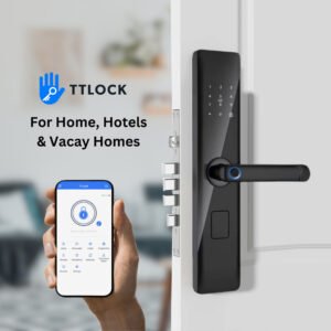 Altix smart door lock with fingerprint access in Dubai home Bluetooth smartphone access