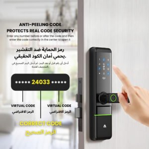 Altix R5 WiFi smart lock for home office rooms apartments condos condominimum in dubai, abu Dhabi, Sharjah and the UAE. KSA Saudi Arabia, jeddah, riyadh