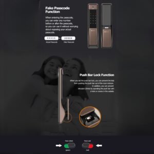 Premium Korean Made Solity smart door lock with Wi-Fi and fingerprint access in Dubai home