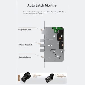 Premium Korean Made Solity smart door lock with Wi-Fi and fingerprint access in Dubai home