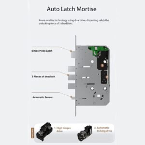 Premium Korean Made Solity smart door lock with Wi-Fi and fingerprint access in Dubai home