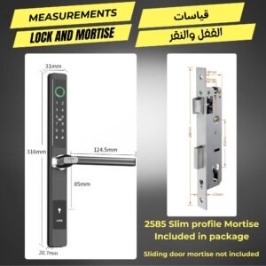slim door lock IP66 IP65 waterproof for outdoor for gates, aluminum doors waterproof, weatherproof, dustproof