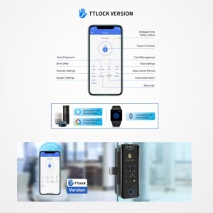 Altix GX Pro Glass Door Automated Lock Fingerprint, 3D Face Recognition, FaceID, Key