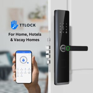Altix smart door lock with fingerprint access in Dubai home Bluetooth smartphone access
