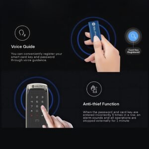 Premium Korean Made Solity smart door lock with Wi-Fi and fingerprint access in Dubai home