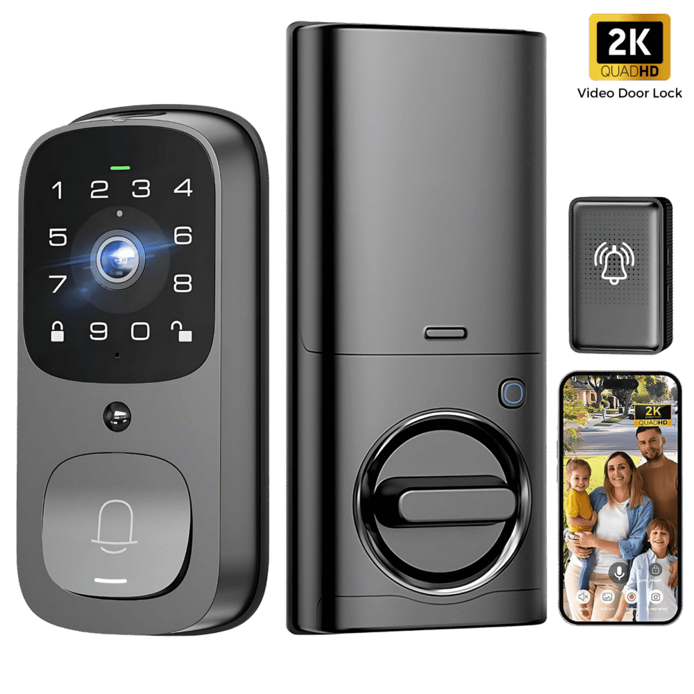Altix AL501 WiFi smart lock with 2K camera smart lock for home office rooms apartments condos condominium in dubai, abu Dhabi, Sharjah and the UAE. KSA Saudi Arabia, jeddah, riyadh