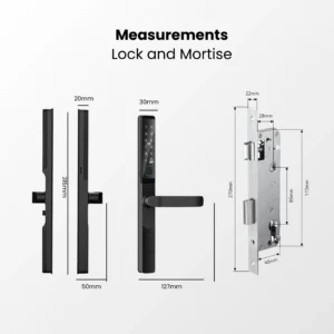 Smart lock with mortise