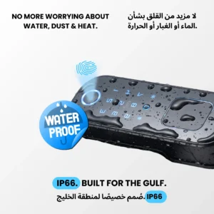 Smart rim lock waterproof