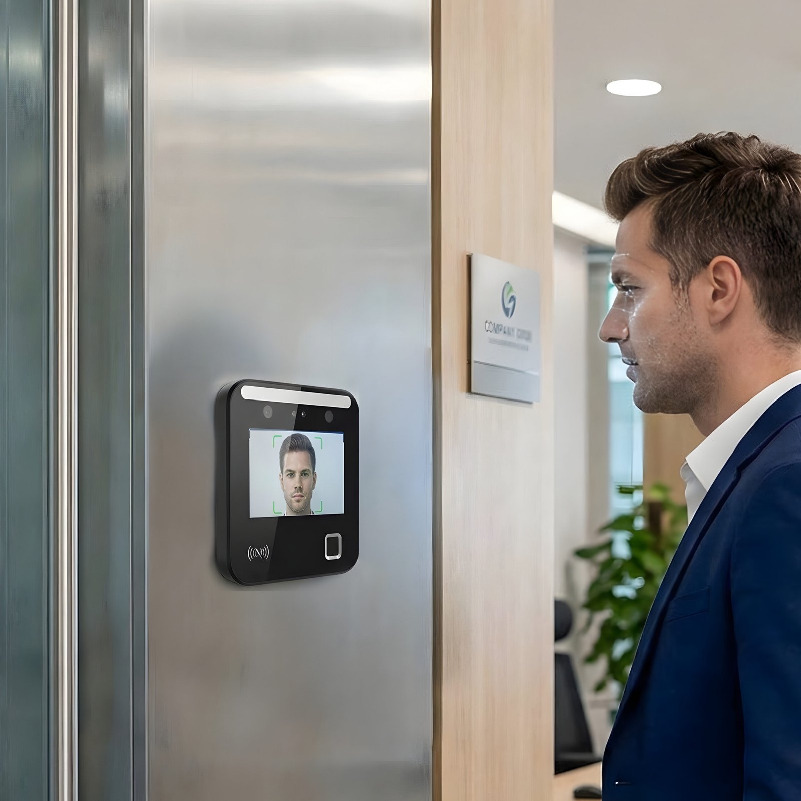 Altix Smart Attendance Door Lock with Face Recognition & Fingerprint – TTLock lock App Control, Time Attendance Tracking, Password & RFID Access, Office Staff Attendance System