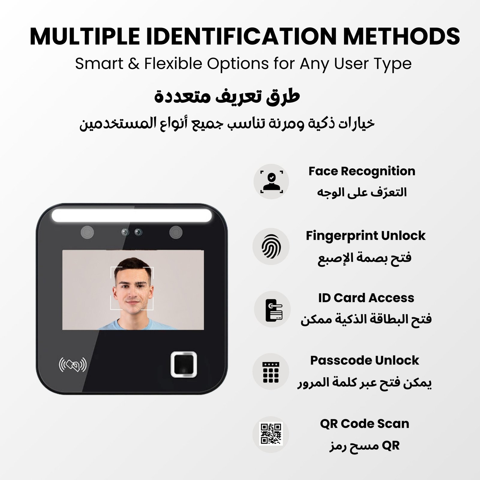 Altix Smart Attendance Door Lock with Face Recognition & Fingerprint – TTLock lock App Control, Time Attendance Tracking, Password & RFID Access, Office Staff Attendance System - Image 2